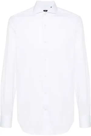 Boggi Milano Piqu??-weave shirt