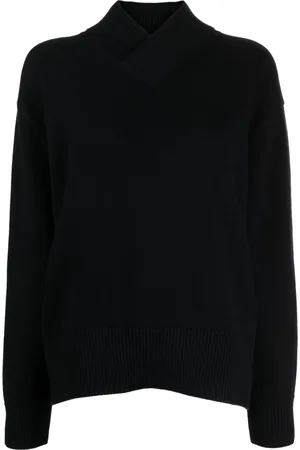 STUDIO NICHOLSON Crossover-neck knitted jumper