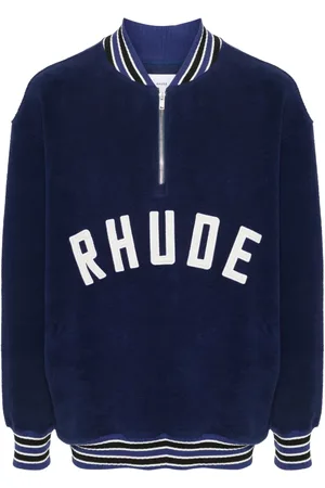 Rhude Logo-patch zipped sweatshirt
