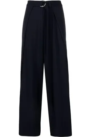 Ami Layered wide-leg trousers