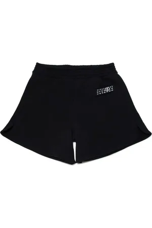 Maison Margiela Numbers-motif cotton track shorts