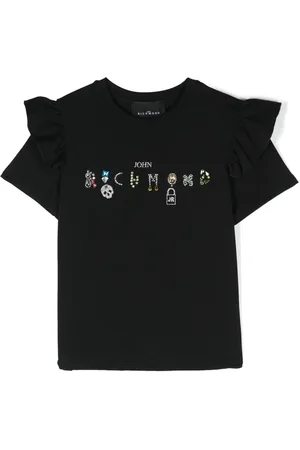John Richmond Crystal-embellished cotton T-shirt