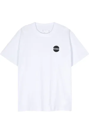 SACAI Embroidered-slogan T-shirt