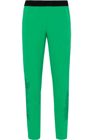 Ermanno Firenze Lace-embellished trousers