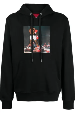 MOSTLY HEARD RARELY SEEN Knockout graphic-print cotton hoodie