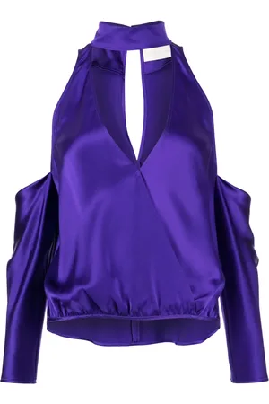 Michelle Mason Cut-out silk blouse