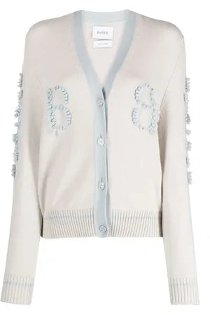 Barrie Contrast-trim cashmere cardigan