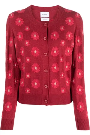 Barrie Floral-embroidered cardigan