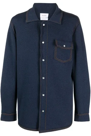 Barrie Flap-pocket cashmere overshirt