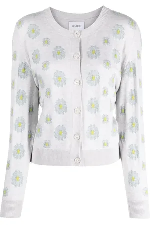 Barrie Floral-embroidered cardigan