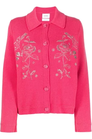 Barrie Floral-embroidered beaded jacket