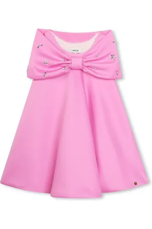 Lanvin Crystal-embellished bow-detail dress