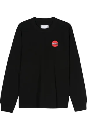 SACAI Embroidered-slogan T-shirt