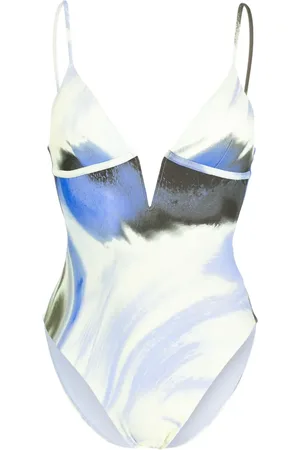 Simkhai Maelle abstract-print swimsuit