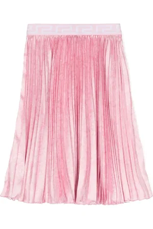 VERSACE Barocco-print pleated skirt