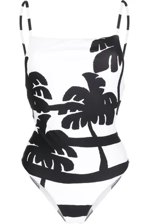 Farm Rio Coconut palm tree-print swimsuit