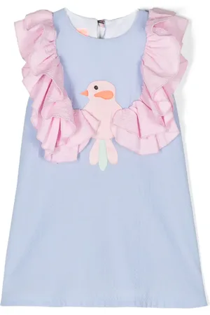 Wauw Capow by Bangbang Chirping ruffled cotton dress