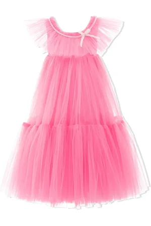 Tulleen Sleeveless flared dress