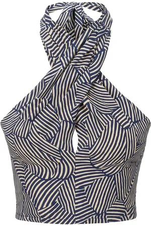 Staud Kai abstract-pattern crop top