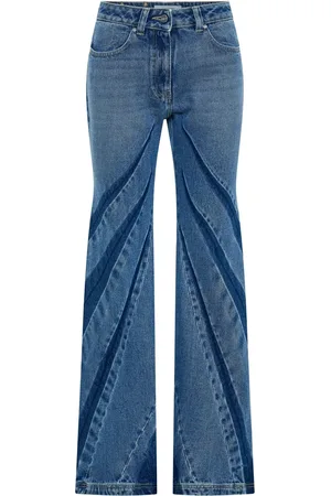 DION LEE Darted bootcut jeans