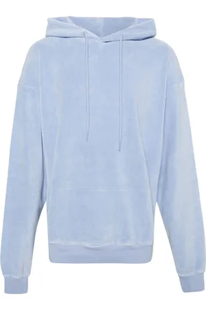 MARTINE ROSE Drop-shoulder towelling-finish hoodie