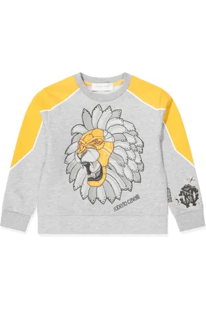Roberto Cavalli Graphic-print cotton sweatshirt