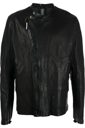 ISAAC SELLAM EXPERIENCE Zip-detail leather jacket