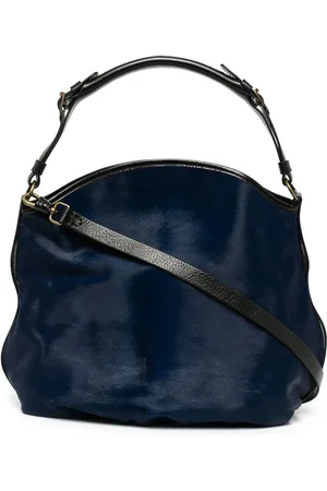 Madison.Maison Two-tone calf hair shoulder bag