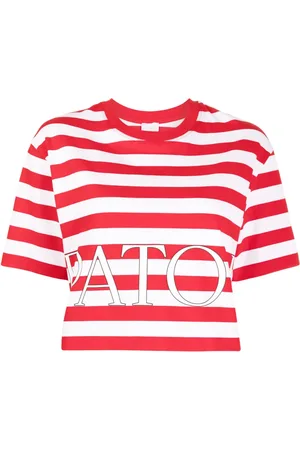 Patou Striped organic-cotton T-shirt
