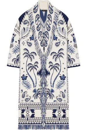 Alanui Lush of Nature Foulard cardigan coat