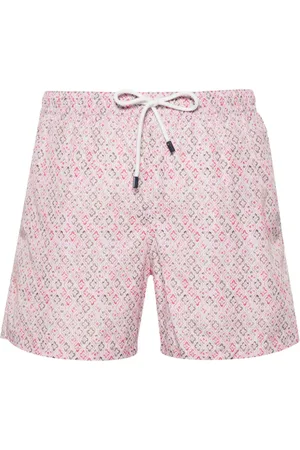 FEDELI Madeira graphic-print swim shorts