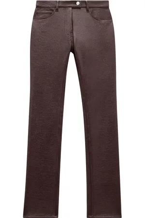 Courrèges Straight-leg vinyl trousers