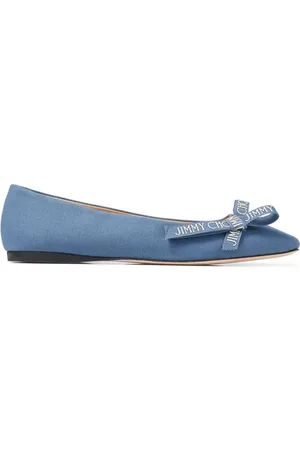 Pale blue outlet flat shoes