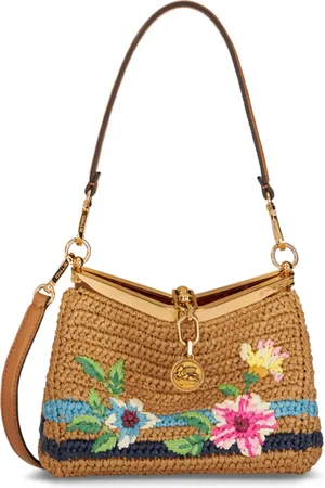 Etro Vela floral-embroidered crossbody bag