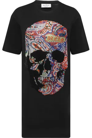Philipp Plein Logo-print cotton minidress