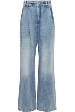 Brunello Cucinelli Low-rise wide-leg jeans