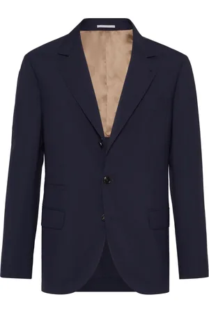 Brunello Cucinelli Single-breasted virgin-wool blazer