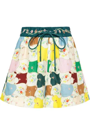 ALÉMAIS Everly botanical-print shorts