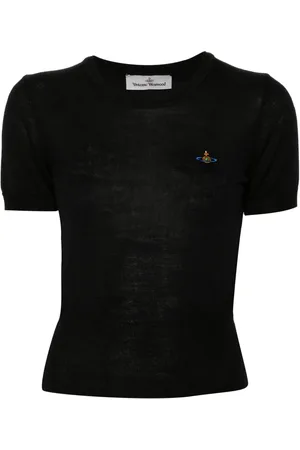 Vivienne Westwood Orb-embroidered knitted top