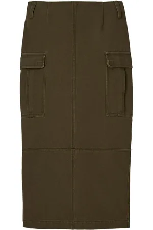 Marc Jacobs Canvas cargo midi skirt