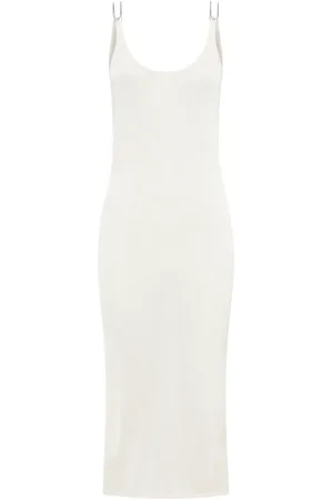 DION LEE Semi-sheer open-back midi dress