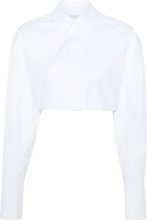 Patrizia Pepe Cropped cotton shirt