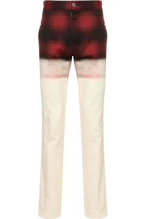 Maison Margiela X Pendleton checked skinny jeans
