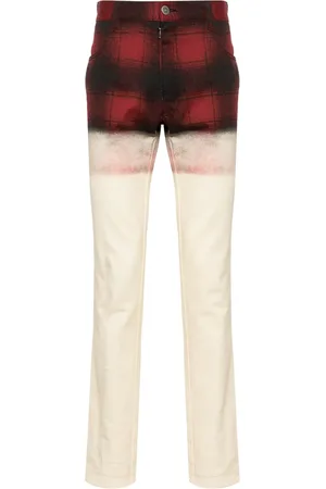 Maison Margiela X Pendleton checked skinny jeans