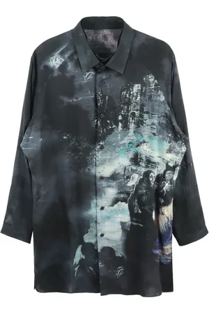 YOHJI YAMAMOTO J-PT illustration-print shirt