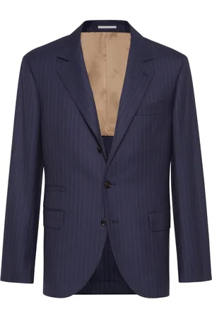 Brunello Cucinelli Pinstripe virgin-wool blazer
