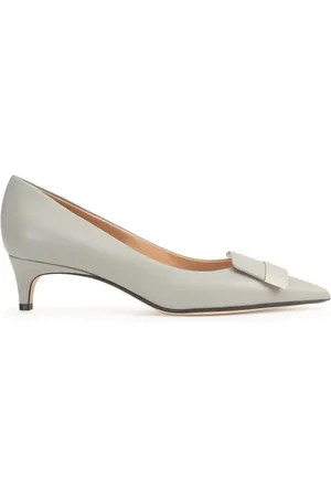 Sergio Rossi SR1 45mm logo-plaque pumps