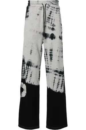Msgm Tie-dye cotton track pants