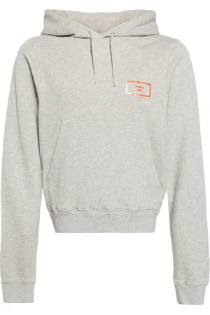 MARTINE ROSE Logo-appliqué cotton hoodie