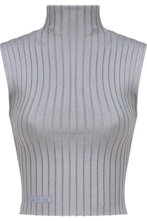 Marni High-neck ribbed top
